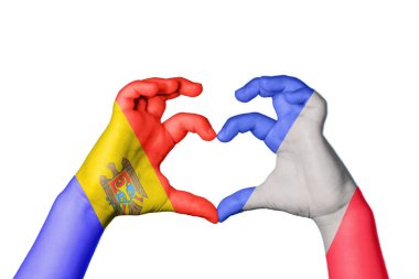 Moldova Fransa Kalbi, El hareketi kalp yapma, Kırpma Yolu