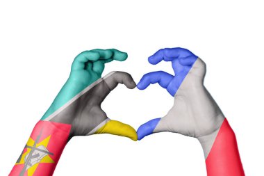 Mozambik Fransa Kalbi, El hareketi kalp yapma, Kırpma Yolu