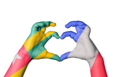 Togo France Heart, El hareketi kalp yapmak, Kırpma Yolu