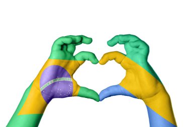 Brezilya Gabon Kalbi, El hareketi kalp yapma, Kırpma Yolu