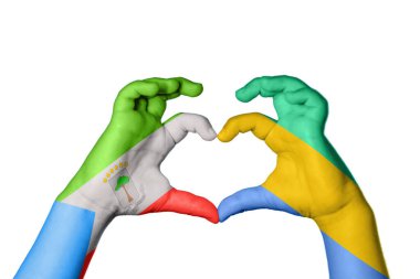 Ekvator Ginesi Gabon Kalbi, El hareketi kalp yapma, Kırpma Yolu