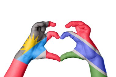 Antigua ve Barbuda Gambiya Kalbi, El hareketi kalp yapma, Kırpma Yolu