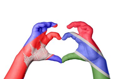 Kamboçya Gambiya Kalbi, El hareketi kalp yapmak, Kırpma Yolu