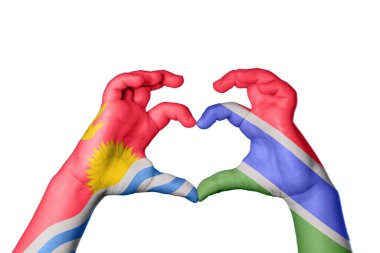 Kiribati Gambiya Kalbi, El hareketi kalp yapma, Kırpma Yolu