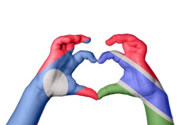 Laos Gambiya Kalbi, El hareketi kalp yapmak, Kırpma Yolu