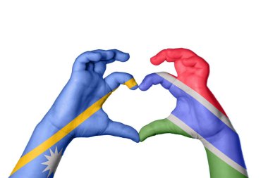 Nauru Gambiya Kalbi, El hareketi kalp yapma, Kırpma Yolu