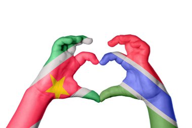Surinam Gambia Heart, El hareketi kalp yapma, Kırpma Yolu