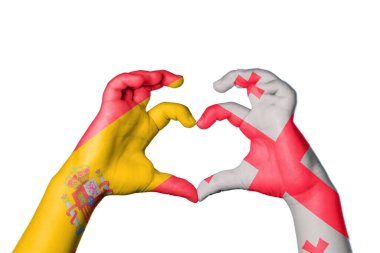 İspanya Gürcistan Kalbi, El hareketi kalp yapma, Kırpma Yolu