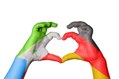 Ekvator Ginesi Almanya Kalbi, El hareketi kalp yapma, Kırpma Yolu