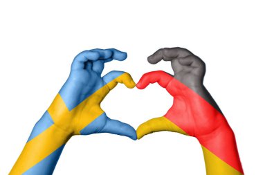 İsveç Almanya Kalbi, El hareketi kalp yapma, Kırpma Yolu