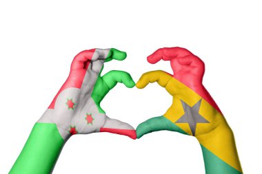 Burundi Gana Kalbi, El hareketi kalp yapma, Kırpma Yolu