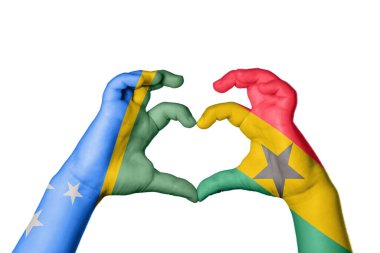 Solomon Adaları Gana Kalbi, El hareketi kalp yapma, Kırpma Yolu