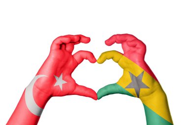 Türkiye Gana Kalbi, El hareketi, kalp yapma, Kırpma Yolu