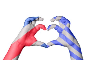 Kosta Rika Yunanistan Kalbi, El hareketi kalp yapma, Kırpma Yolu