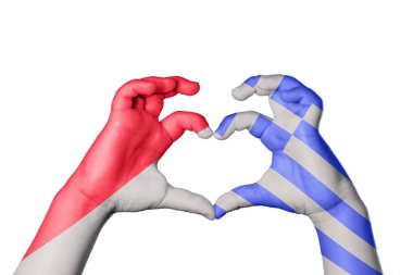 Monako Yunanistan Kalbi, El hareketi, kalp yapma, Kırpma Yolu