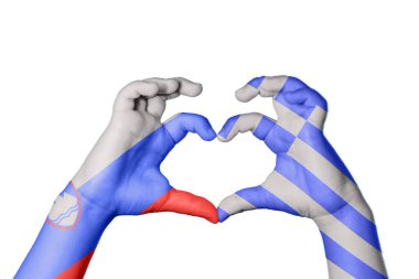 Slovenya Yunanistan 'ın Kalbi, El hareketi kalp yaptı, Kırpma Yolu
