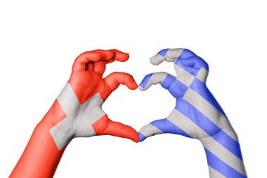 İsviçre Yunanistan Kalbi, El hareketi, kalp yapma, Kırpma Yolu