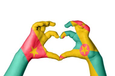 Kamerun Grenada Kalbi, El hareketi kalp yapma, Kırpma Yolu