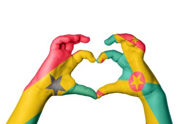 Gana Grenada Kalbi, El hareketi kalp yapma, Kırpma Yolu