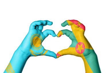 Kazakistan Grenada Kalbi, El hareketi kalp yapma, Kırpma Yolu