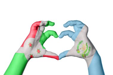 Burundi Guatemala Kalbi, El hareketi kalp yapma, Kırpma Yolu