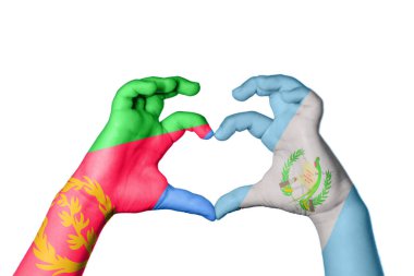 Eritre Guatemala Kalbi, El hareketi kalp yapma, Kırpma Yolu