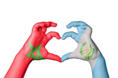 Fas Guatemala Kalbi, El hareketi kalp yapma, Kırpma Yolu