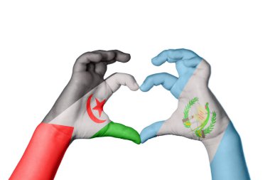 Sahra Arap Demokratik Cumhuriyeti Guatemala Kalbi, El hareketi kalp yapma, Kırpma Yolu