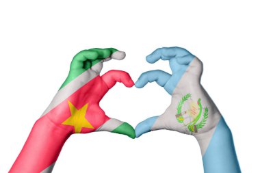 Surinam Guatemala Kalbi, El hareketi kalp yapma, Kırpma Yolu