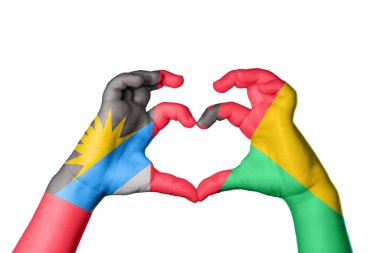 Antigua ve Barbuda Gine Kalbi, El hareketi kalp yapma, Kırpma Yolu