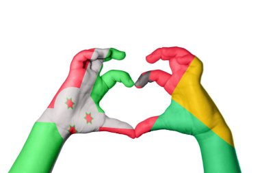 Burundi Gine Kalbi, El hareketi kalp yapma, Kırpma Yolu