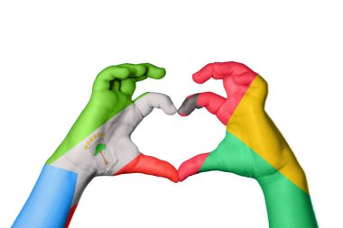 Ekvator Ginesi Kalbi, El hareketi kalp yapma, Kırpma Yolu