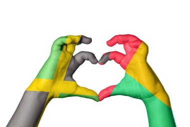 Jamaika Gine Kalbi, El hareketi kalp yapma, Kırpma Yolu