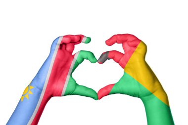 Namibya Gine Kalbi, El hareketi kalp yapma, Kırpma Yolu