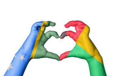 Solomon Adaları Gine Yüreği, El hareketi kalp yapma, Kırpma Yolu