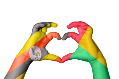 Uganda Gine Kalbi, El hareketi kalp yapma, Kırpma Yolu