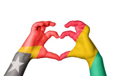 Doğu Timor Gine Bissau Kalbi, El hareketi kalp yapma, Kırpma Yolu