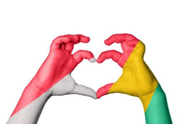 Endonezya Gine Bissau Kalbi, El hareketi kalp yapma, Kırpma Yolu