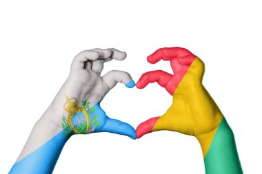 San Marino Gine Bissau Kalbi, El hareketi kalp yapma, Kırpma Yolu