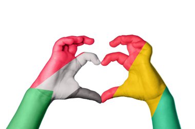 Sudan Gine Bissau Kalbi, El hareketi kalp yapma, Kırpma Yolu