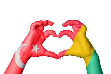 Türkiye Gine Bissau Kalbi, El hareketi, kalp yapma, Kırpma Yolu