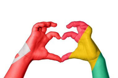 Tonga Gine Bissau Kalbi, El hareketi kalp yapma, Kırpma Yolu