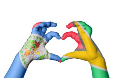 Belize Guyana Kalbi, El hareketi kalp yapma, Kırpma Yolu