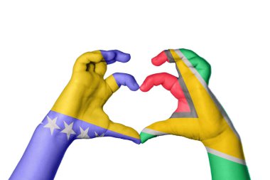 Bosna-Hersek Guyana Kalbi, El hareketi, kalp yapma, Kırpma Yolu