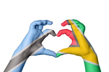 Botswana Guyana Kalbi, El hareketi kalp yapma, Kırpma Yolu