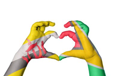 Brunei Guyana Kalbi, El hareketi kalp yapma, Kırpma Yolu