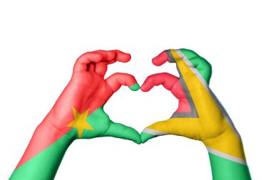 Burkina Faso Guyana Kalbi, El hareketi kalp yapma, Kırpma Yolu