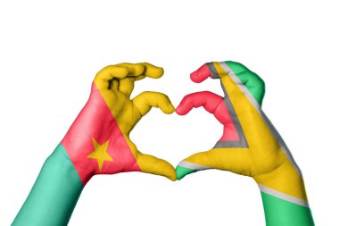 Kamerun Guyana Kalbi, El hareketi kalp yapma, Kırpma Yolu