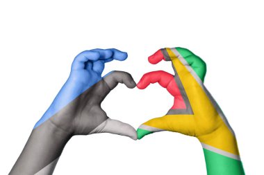 Estonya Guyana Kalbi, El hareketi kalp yapma, Kırpma Yolu