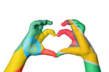 Etiyopya Guyana Kalbi, El hareketi kalp yapma, Kırpma Yolu